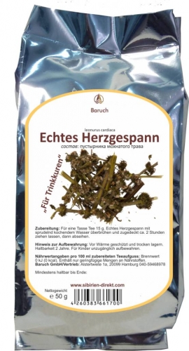 Echtes Herzgespann - (Leonurus cardiaca, Lwenschwanz, Herzspannkraut) - 50g