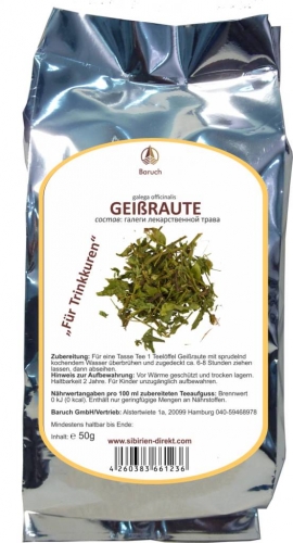 Geiraute - (Galega officinalis, Echte Geiraute, Bockskraut, Fleckenkraut, Geissklee, Pockenraute, Suchtkraut, Ziegenraut) - 50g