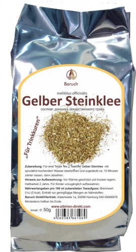 Gelber Steinklee - (Melilotus officinalis, Gewhnlicher Steinklee, Echter Steinklee, Gebruchlicher Steinklee, Honigklee) - 50g