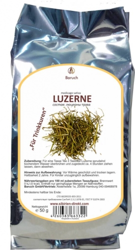 Luzerne - (Medicago sativa, Saat-Luzerne, Alfalfa, Schneckenklee, Ewiger Klee, Lucerne) - 50g