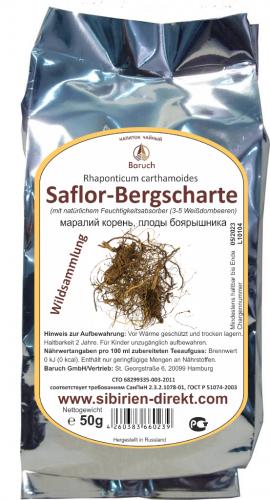 Saflor Bergscharte - (Hirschwurzel, Maralwurzel, Rhaponticum Carthamoides, Ecdysteron) - 50g